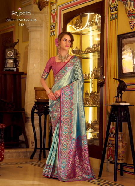Rajeswari Silk By Rajpath Tissue Patola Silk Saree Wholesale In India